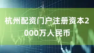 杭州配资门户注册资本2000万人民币